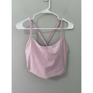 NWT Savage X Fenty Built In Bra Sports Bra Pink Size L Rihanna Activewear